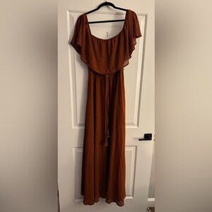 Rust Orange Semi Formal Dress XXL Baltic Born